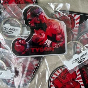 Original MIKE TYSON Boxing Merch Authentic Magnets Keychain Merchandise Souvenir